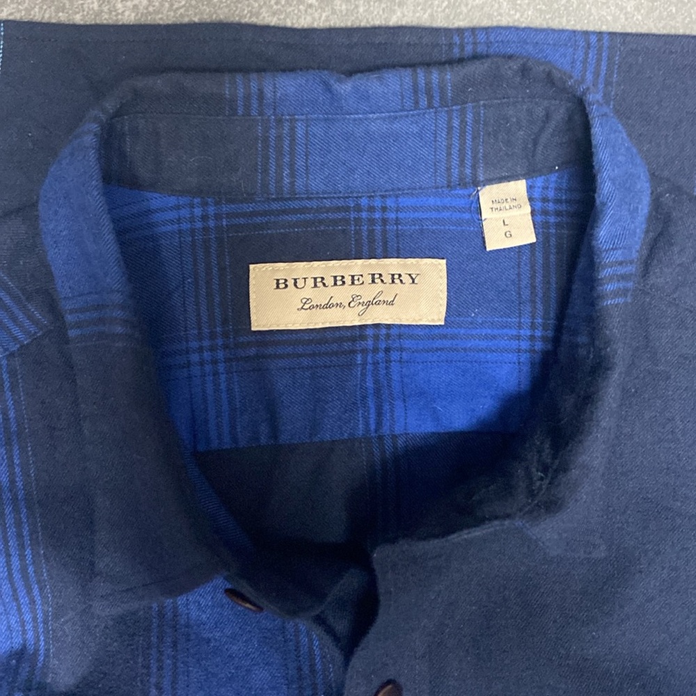 Like New Authentic Burberry Button Down Shirt - image 3
